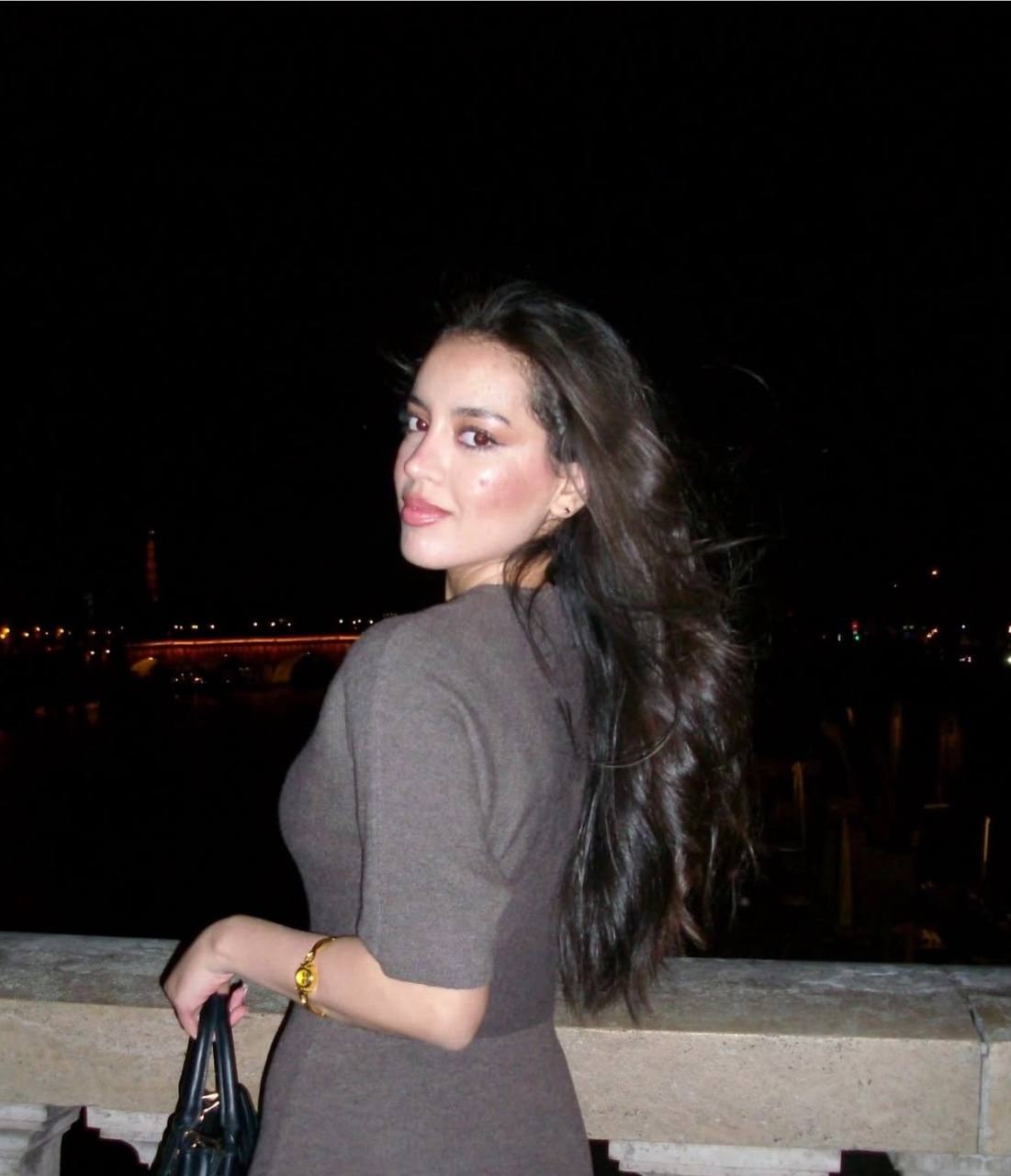 Client portrait at night in a city setting